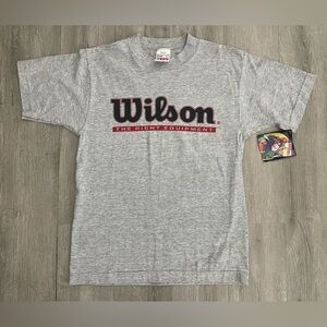 NWT Vintage Wilson Equipment T-shirt Grey Made In USA